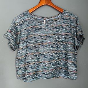 Free People Short Sleeve Crop Top Size Small